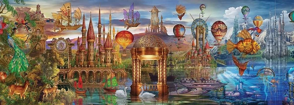 KS Games 1000 Parça Fantastic Panorama Puzzle - Ciro Marchetti