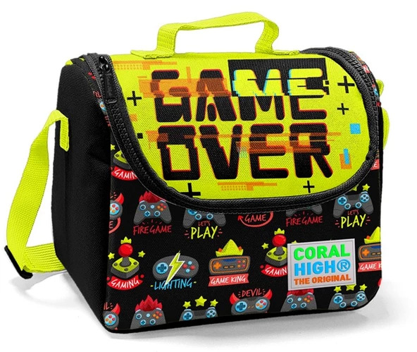 Coral High Game Over Baskılı Erkek Çocuk 3'lü İlkokul Çanta Seti - 3