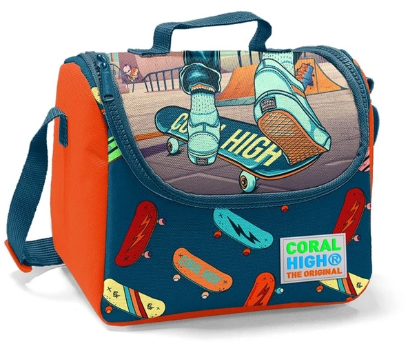 Coral High Kaykay Baskılı Erkek Çocuk İlkokul Çantası ve Beslenme Seti - 3