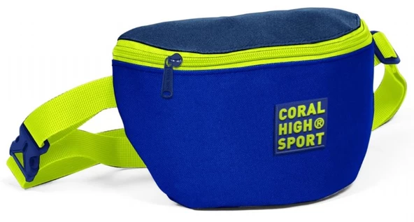 Coral High Sport Koyu Mavi İki Bölmeli Bel Çantası