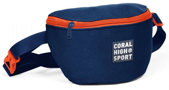 Coral High Sport Lacivert İki Bölmeli Bel Çantası ürün görseli