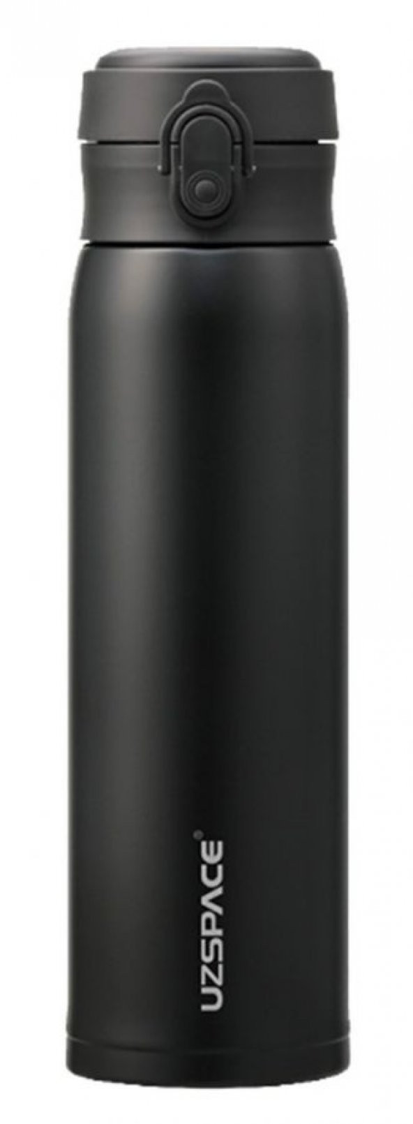 Uzspace 500 ml Siyah Paslanmaz Çelik Termos Matara - Kahve Çay Termosu - 2