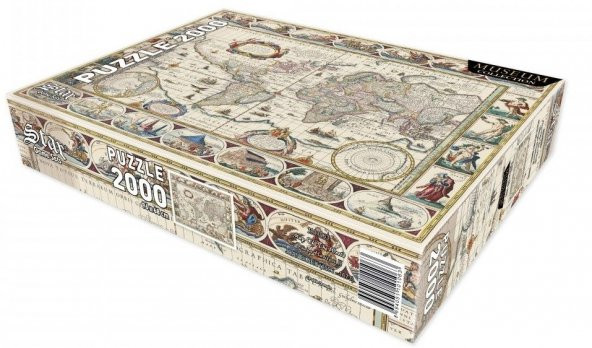 Star Puzzle 2000 Parçalık Dünya Haritası II Puzzle/Yapboz - Joan Blaeu (1596-1673) - 3