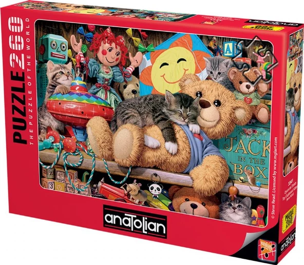 Anatolian 260 Parça Oyuncak Dolabı ve Kedi Puzzle - Steve READ - 2