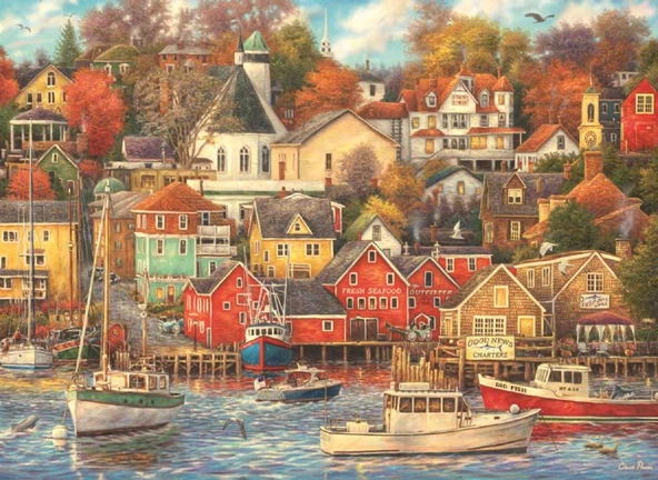Anatolian Puzzle 4000 Parça Keyif Limanı Puzzle - Chuck Pinson