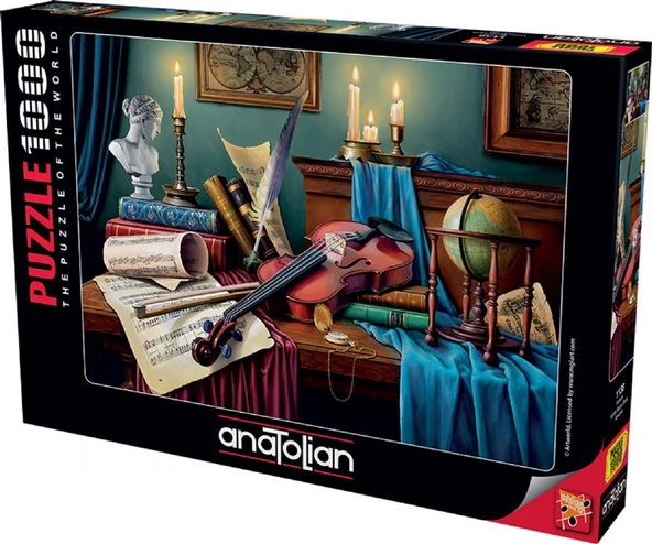 Anatolian 1000 Parça Armoni Puzzle - Keman ve Müzik Puzzle - Resim 2