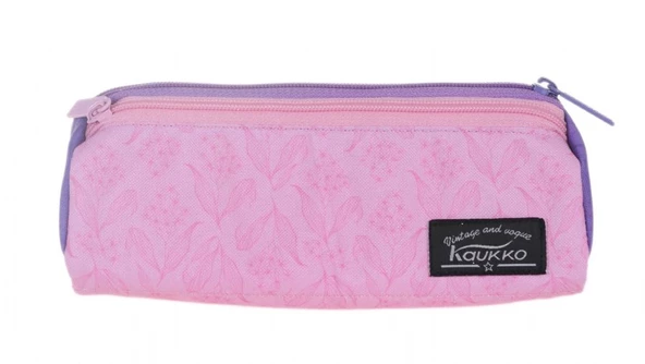 Kaukko Wichlight Mor-Pembe Çiçekli Okul ve Günlük Sırt Çanta Seti - 3