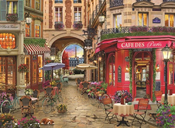 Anatolian 1000 Parça Paris Cafe Puzzle - David Maclean ürün görseli