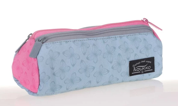 Kaukko Wichlight 3 Bölmeli Gri-Pembe Kalem Çantası - 2
