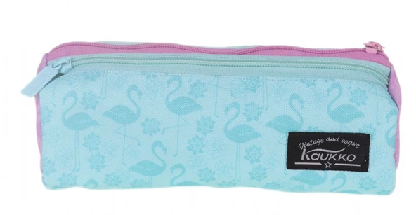 Kaukko Wichlight 3 Bölmeli Mavi-Mor Kalem Çantası
