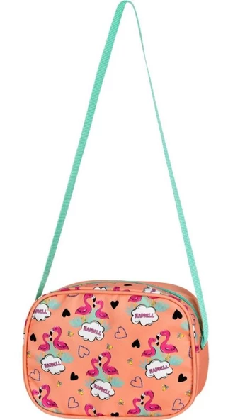 Waddell Turuncu Flamingo Somon Kız Çocuk İlkokul Çantası ve Beslenme Çantası - Resim 5