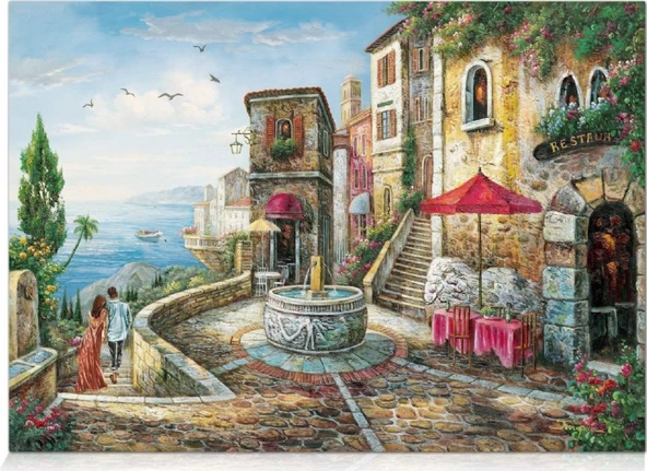 STAR PUZZLE ADA KÖYÜNDE BİR GÜN 2000 PARÇA PUZZLE