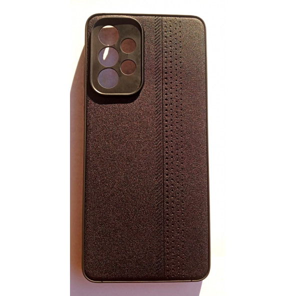 Samsung Galaxy A33 5G Deri Görünümlü Yumuşak Kılıf - Resim 3