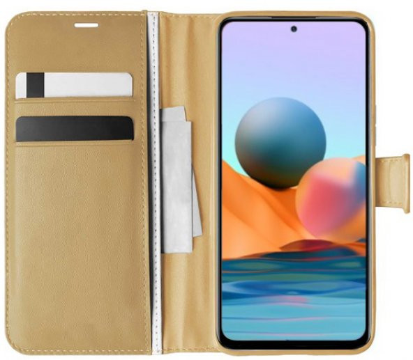 Xiaomi Redmi Note 10 Kılıf Kar Deluxe Kapaklı Standlı Kartlıklı Korumalı - 3
