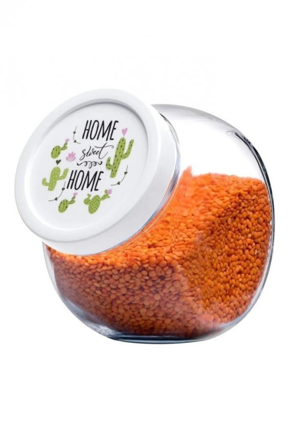 Cam 1,5L Yatık Saklama Kavanozu 80000