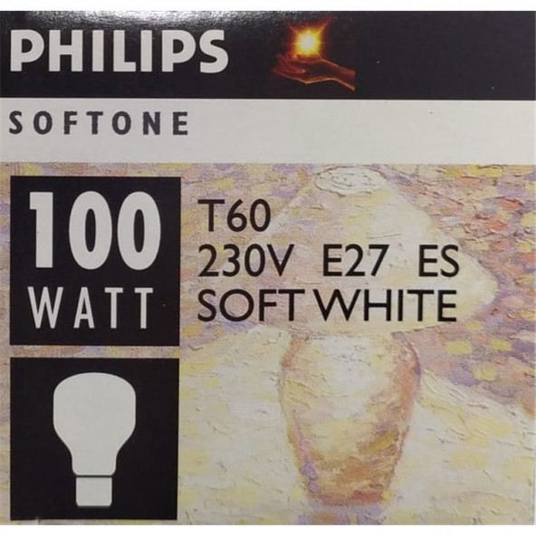 Isıtan Akkor-Tungsten Filamanlı 100W Softone (Beyaz) 2 Adet ürün görseli 1