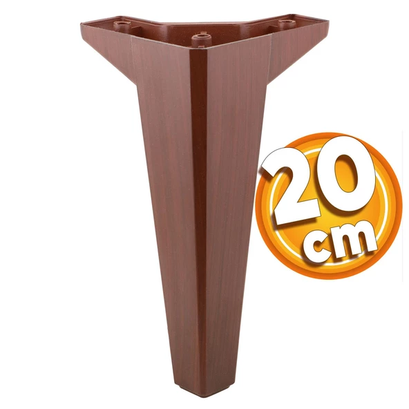 Sedir Lüks Mobilya Kanepe Tv Ünitesi Koltuk Ayağı 20 Cm Ahşap Desenli Kahverengi Konsol Ayakları