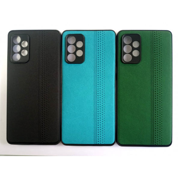 Samsung Galaxy A72 Deri Görünümlü Yumuşak Spor Kılıf - Resim 7