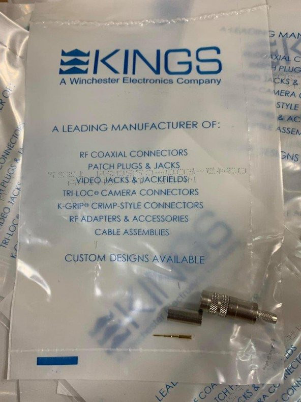 Kings Winchester Mini DIN Video Konnektörü 0345-E00-C7202N - Resim 4