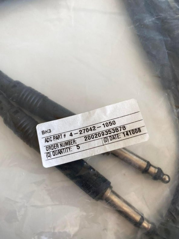 Adc Bk3 Patch Cord Ses Bağlantı Kablosu 3 Feet 5 Adet - Resim 6