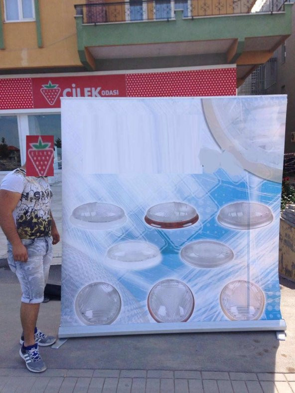 38 ADET Roll Up Yönlendirme Levhası Reklam Standı Rulo Sarmal Toptan Satış - 2