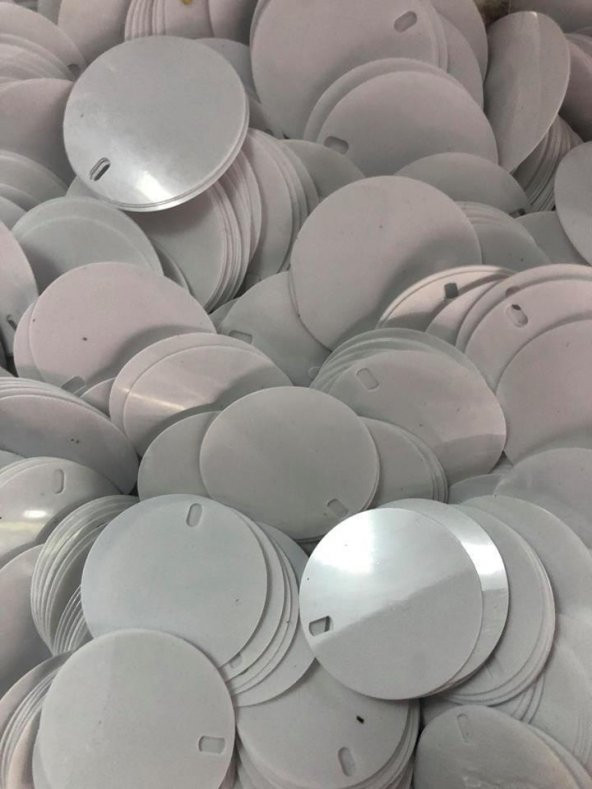 100 ADET 3cm 30mm SİYAH YEŞİL KIRMIZI VİŞNE BORDO ALTIN BEYAZ DİKİŞ DEKORASYON YUVARLAK PVC PULLAR - 5