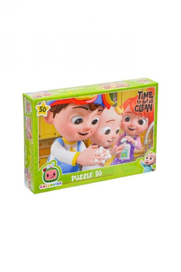 Laço Kids Puzzle Cocomelon Temizlik Zamanı 50 Parça Çocuklar İçin Yapboz