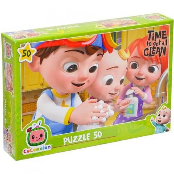Laço Kids Puzzle Cocomelon Temizlik Zamanı 50 Parça Çocuklar İçin Yapboz - 2