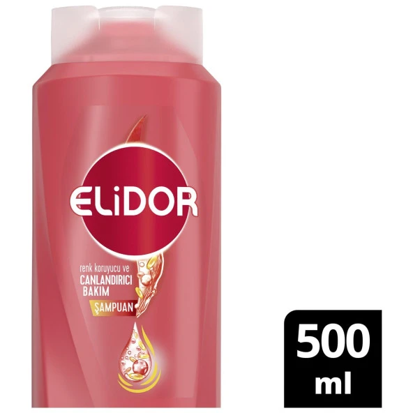 Elidor Superblend Renk Koruyucu ve Canlandırıcı Bakım Badem Yağı Keratin E Vitamini Şampuan 500ML