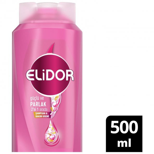Elidor Superblend 2'si 1 Arada Güçlü ve Parlak E Vitamini Makademya Yağı Kolajen Şampuan 500ML