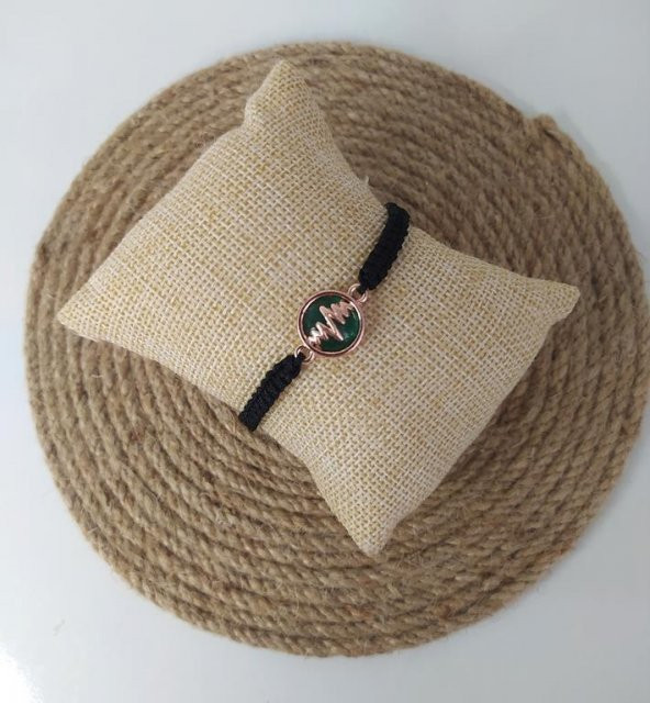 Bileklik Kalp Atışı Ritim Makrome Ayarlanabilir İp Bilezik Bileklik Bijuteri Takı