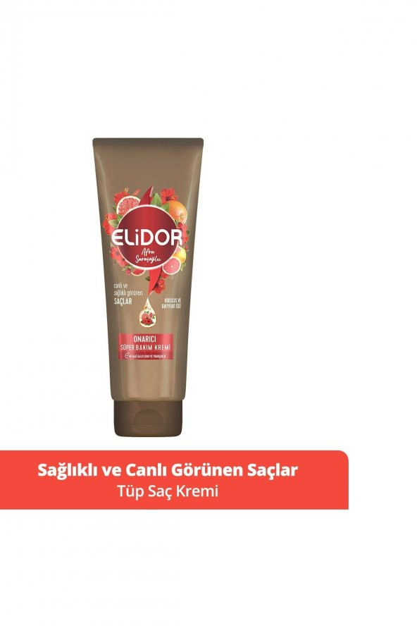 Elidor Tüp Saç Bakım Kremi Sağlıklı ve Canlı Görünen Saçlar By Afra Saraçoğlu 170ML