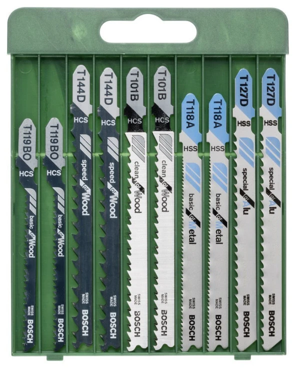 Bosch Dıy Karışık Dekupaj Seti 10' lu