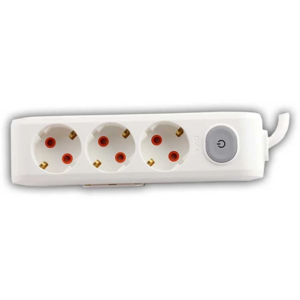 Multi-Let Anahtar Toprak Priz 3'lü 5 Mt ürün görseli 1