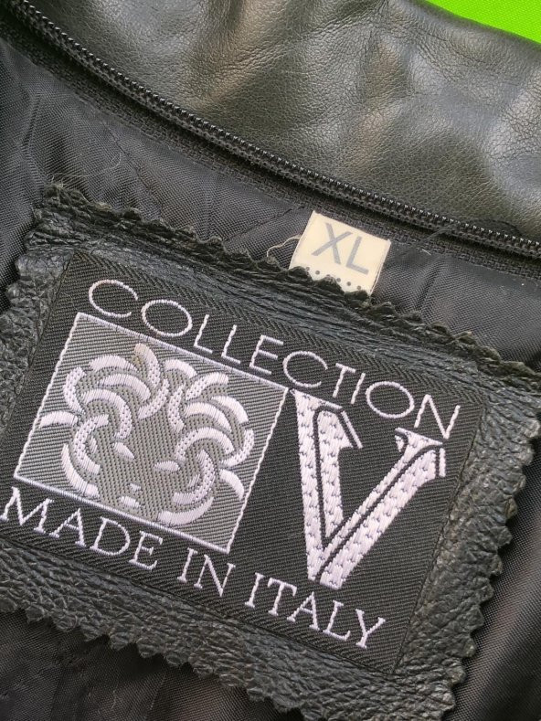 Versace Collection Erkek Deri Ceket XL 2. El - 6