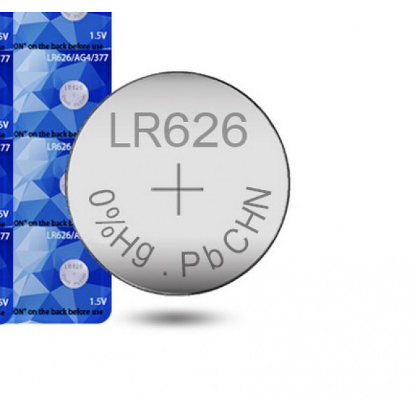 Mettzchrom kol saat pili 377A LR626 AG4 1.5V Kol saati pili 10'lu - 7
