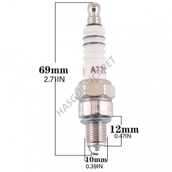 Hsgl Motorsiklet Scooter ve Cup Ateşleme Buji A7TC - 2