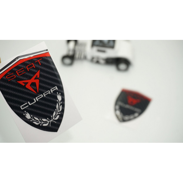 Seat Ateca Arona Cupra Logo Kelebek Cam Çamurluk Yanı Damla Silikon Amblem ürün görseli