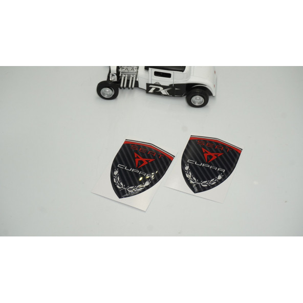 Seat Ateca Arona Cupra Logo Kelebek Cam Çamurluk Yanı Damla Silikon Amblem - Resim 2