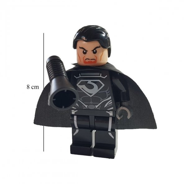 General Zad Dc Süper Kahraman Kaykaylı Figür 8 cm