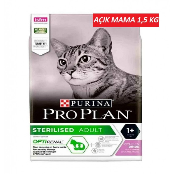 Pro Plan Sterilised Tavuklu Kısırlaştırılmış Yetişkin Kedi Maması 1.5 KG