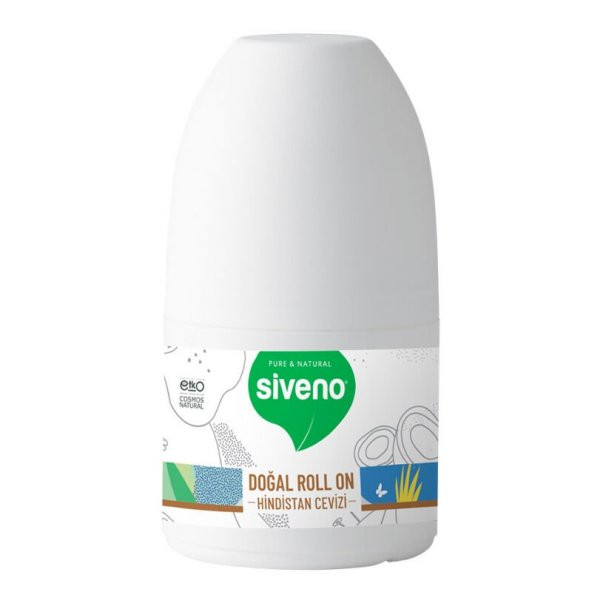 Siveno Doğal Roll-On Deodorant Besleyici Hindistan Cevizli 50 ml