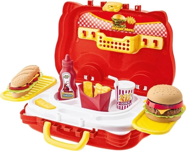 Hamburger Menü Seti Valizli 5646 - Resim 3