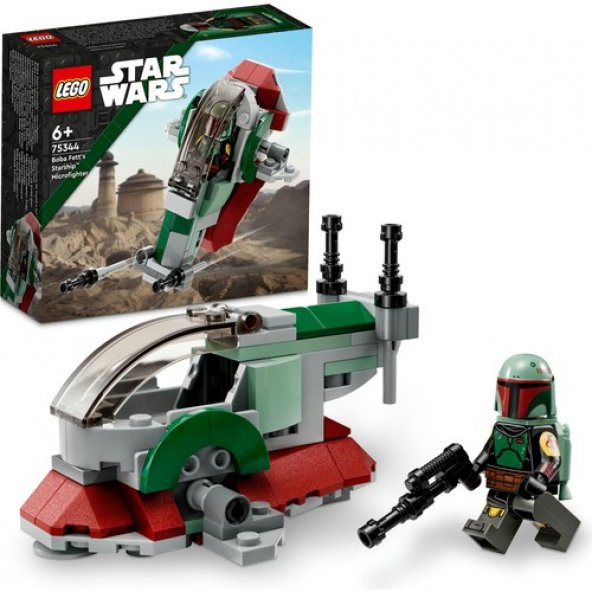 LEGO Star Wars™ Boba Fettin Starship™’i Mikro Savaşçı 75344 - 6 Yaş ve Üzeri Çocuklar Için Oyuncak Yapım Seti (85 Parça)