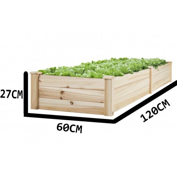 Ahşap Sebze Tarhı 1