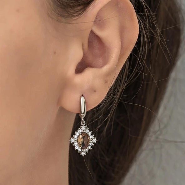 Zultanit Taşlı Baget Gümüş Bayan Takı Seti - Resim 5