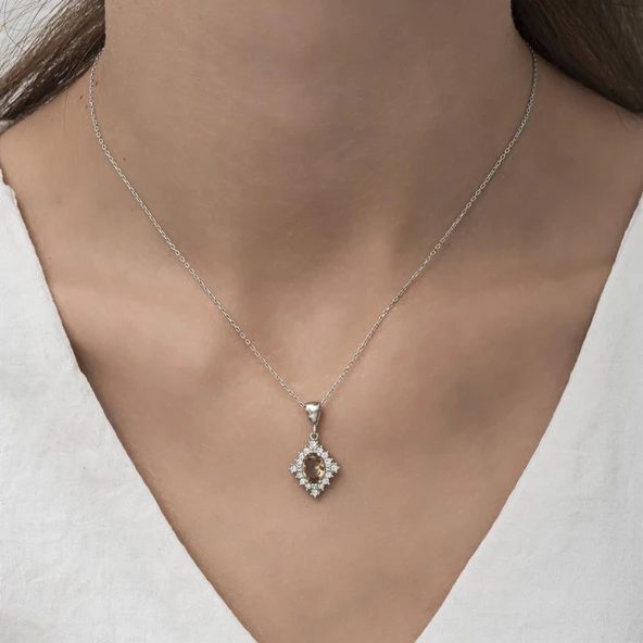 Zultanit Taşlı Baget Gümüş Bayan Takı Seti - Resim 10