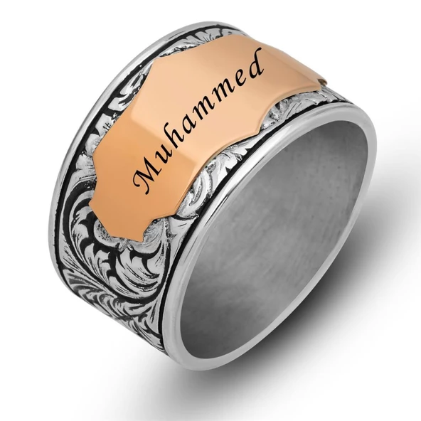 Kişiye Özel İsimli 925 Gümüş Alyans Yüzük - Resim 8