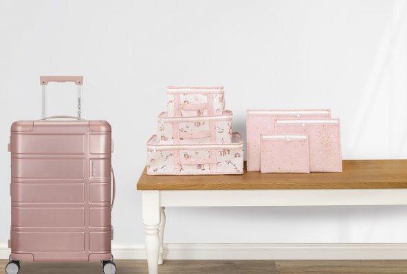 Buti Baby 6 lı Bavul Organizer Seyahat Çantası Pembe 104485