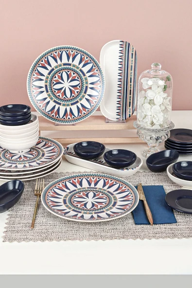 Keramika Keraart Ruby Kahvaltı Takımı 28 Parça 6 Kişilik 20793-94 - 3